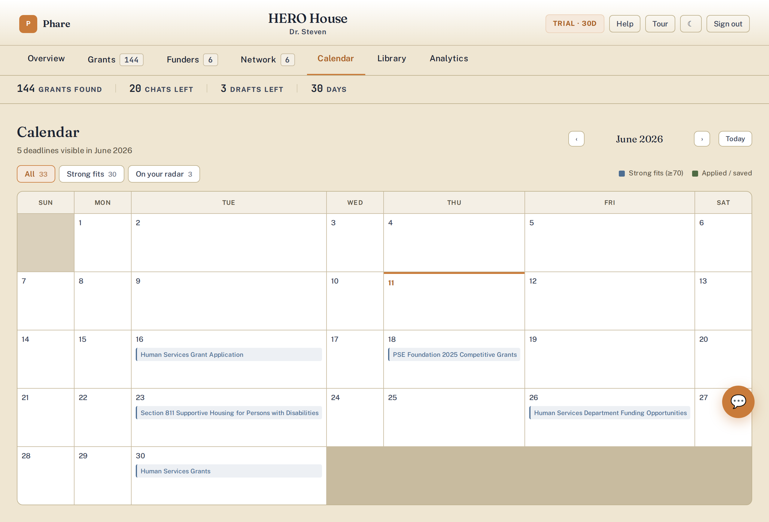 calendar
